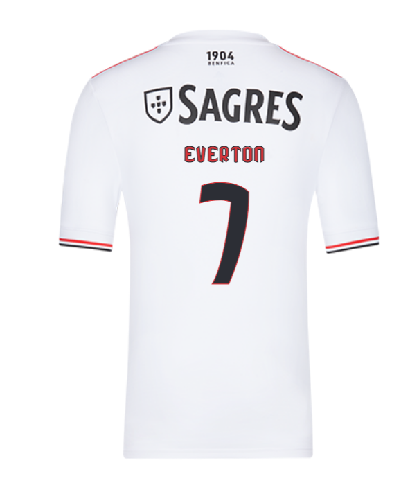 2021/22 Benfica Away Kit Soccer Jersey with Everton 7 printing